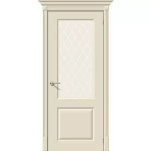 Межкомнатная дверь Скинни-13 Эмаль Cream/White Сrystal купить