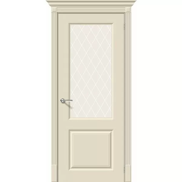 Межкомнатная дверь Скинни-13 Эмаль Cream/White Сrystal купить