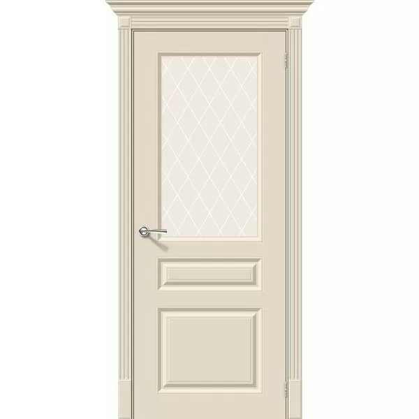 Межкомнатная дверь Скинни-15 Эмаль Cream/White Сrystal купить