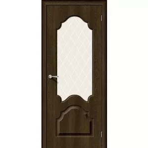 Межкомнатная дверь Скинни-33 Dark Barnwood/ White Сrystal купить