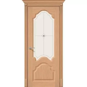 Межкомнатная дверь Афина Сатинато Ф-01 (Дуб) / Худ. купить