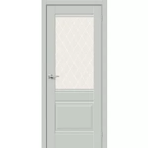 Межкомнатная дверь Прима-3WC Эмалит Grey Matt купить
